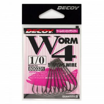 Carlige Decoy Worm 4 Strong Wire (Marime Carlige: Nr. 4/0)