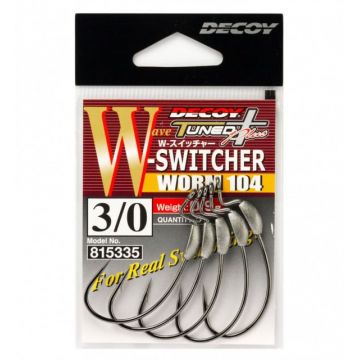 Carlige Offset Decoy S-Switcher Worm 104 (Marime Carlige: Nr. 5/0)