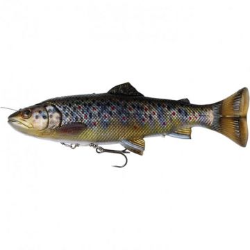 Shad Savage Gear 4D Line Thru Pulsetail Trout, 16cm, 51g Brown