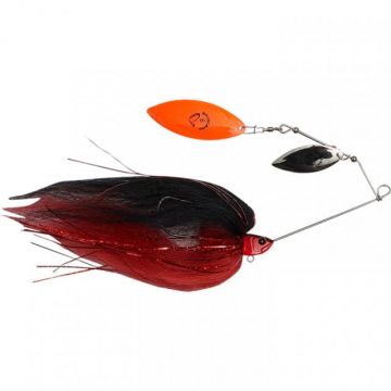 Spinnerbait Savage Gear Da Mega Bush White Silver, 55g, Black Red