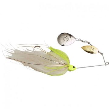 Spinnerbait Savage Gear Da Mega Bush White Silver, 55g, White Chartreuse