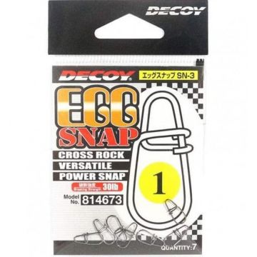 Agrafe cu prindere rapida Decoy SN-3 Egg Snap, 7buc (Marime Agrafa: 1)