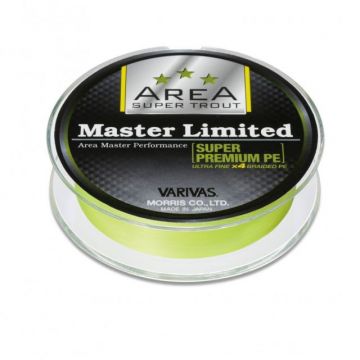 Fir textil Varivas Super Trout Area Master Limited PE, galben neon, 75m (Rezistenta: 7 lbs)