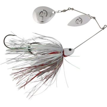 Spinnerbait Savage Gear Da Bush, White Silver Holo Flame, 14cm, 21g