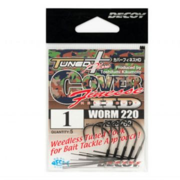 Carlige Offset Decoy Antibradis Worm 220 Cover Finesse Hd (Marime Carlige: Nr. 1)